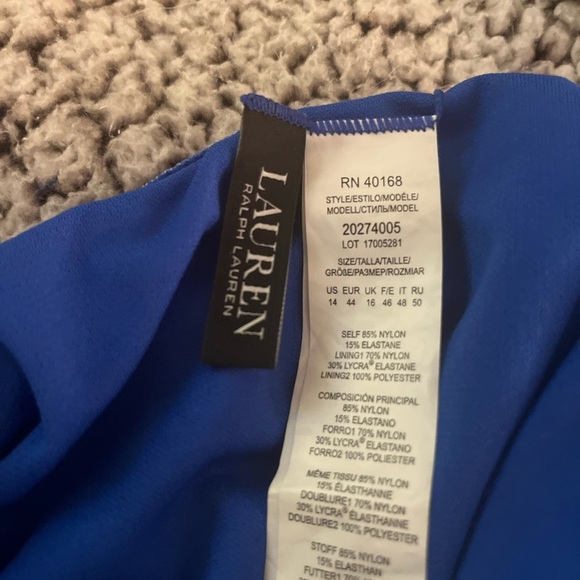 Lauren Ralph Lauren women’s one piece swimsuit. Size 14 - Picture 3 of 3